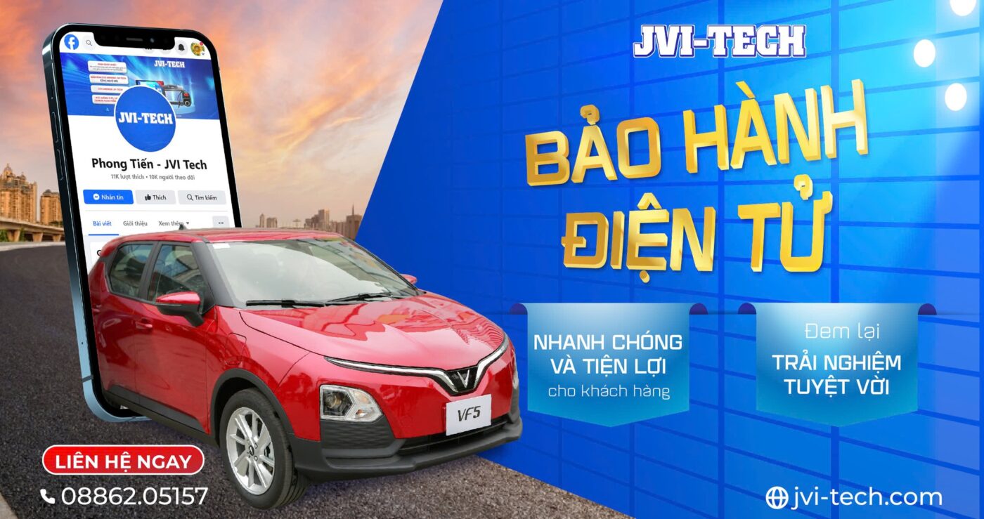 Các sản phẩm từ JVI-Tech đều được bảo hành điện tử 18 tháng, gia tăng niềm tin và sự tiện lợi cho mỗi khách hàng gần xa