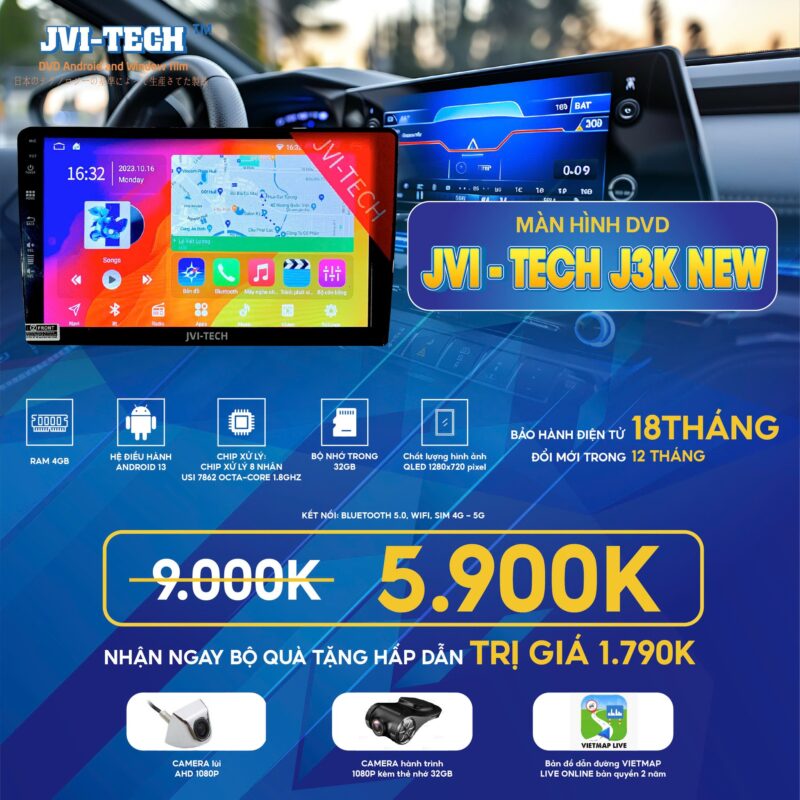 Màn hình DVD Android JVI-Tech
