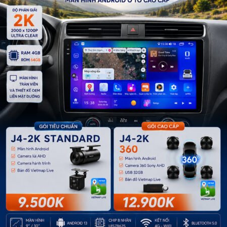 Bảng giá màn hình DVD Android JVI-TECH J4-2K